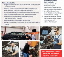 Oferta edukacyjna 2026/2027Technik pojazdów samochodowych